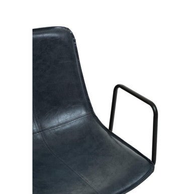 Branson Grey Leather Effect Home Office Chair 7 - Online Bedrooms