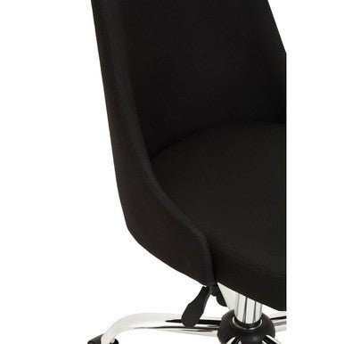 Brent Black And Chrome Home Office Chair 5 - Online Bedrooms