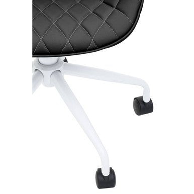 Brent Black And White Home Office Chair 5 - Online Bedrooms