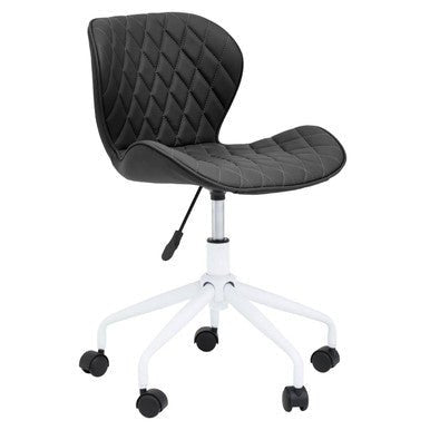 Brent Black And White Home Office Chair 9 - Online Bedrooms