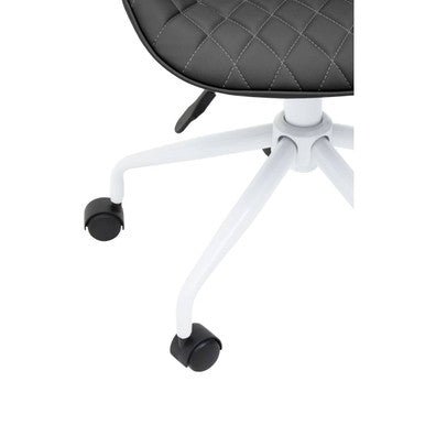 Brent Black And White Home Office Chair 6 - Online Bedrooms
