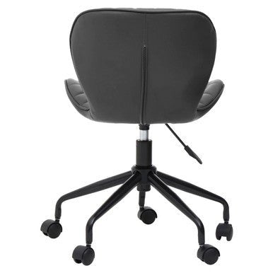 Brent Black Armless Home Office Chair 4 - Online Bedrooms