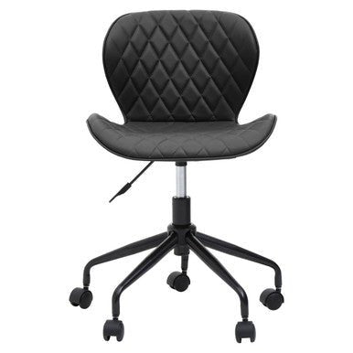 Brent Black Armless Home Office Chair 2 - Online Bedrooms