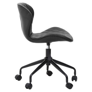 Brent Black Armless Home Office Chair 3 - Online Bedrooms