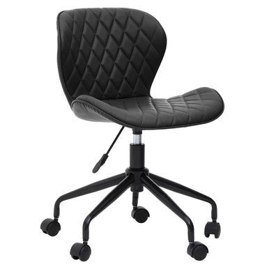 Brent Black Armless Home Office Chair 9 - Online Bedrooms