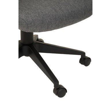 Brent Black Mesh And Grey Fabric Home Office Chair 6 - Online Bedrooms