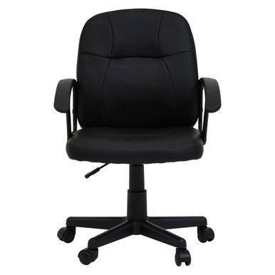 Brent Black Small Home Office Chair 1 - Online Bedrooms