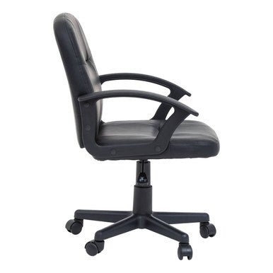 Brent Black Small Home Office Chair 2 - Online Bedrooms