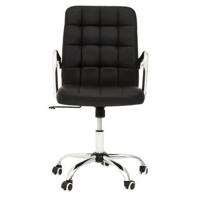 Brent Black Tufted Home Office Chair 2 - Online Bedrooms