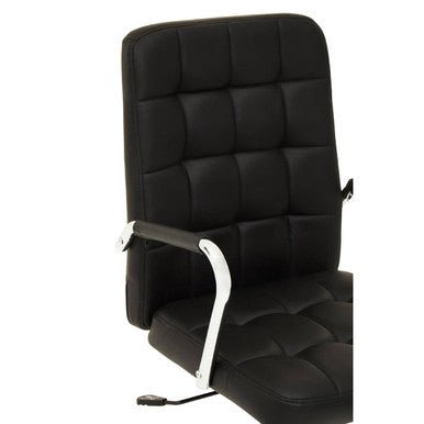 Brent Black Tufted Home Office Chair 5 - Online Bedrooms