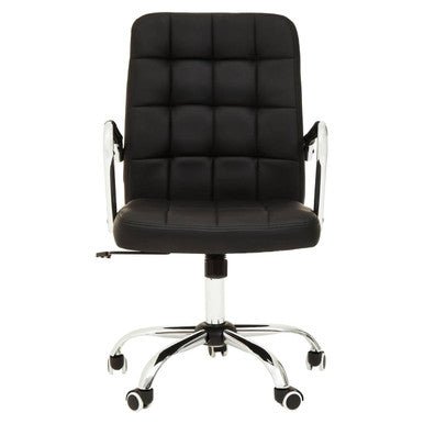 Brent Black Tufted Home Office Chair 1 - Online Bedrooms