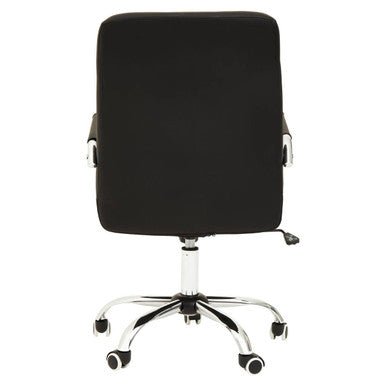 Brent Black Tufted Home Office Chair 4 - Online Bedrooms