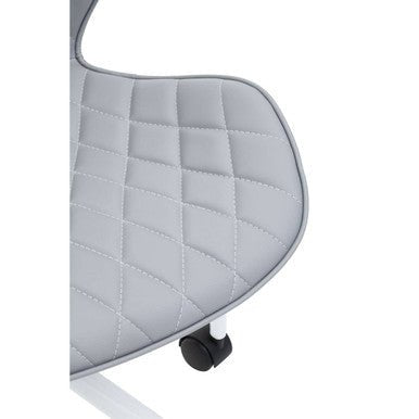 Brent Grey And White Home Office Chair 7 - Online Bedrooms