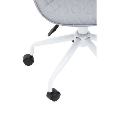 Brent Grey And White Home Office Chair 6 - Online Bedrooms