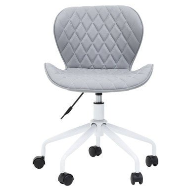 Brent Grey And White Home Office Chair 1 - Online Bedrooms