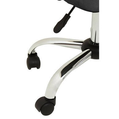 Brent Grey Leather Effect Home Office Chair 4 - Online Bedrooms