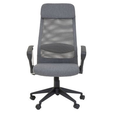 Brent Grey Mesh And Fabric Home Office Chair 1 - Online Bedrooms