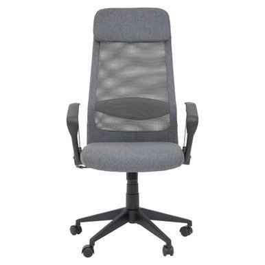 Brent Grey Mesh And Fabric Home Office Chair 2 - Online Bedrooms