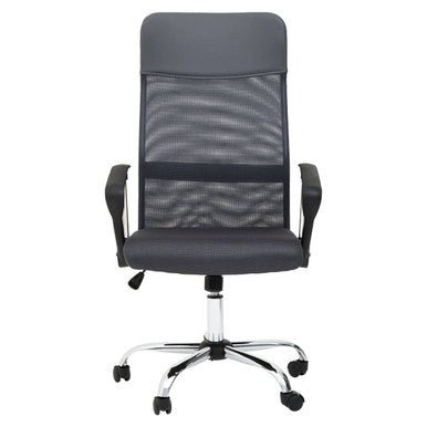 Brent Grey Mesh Home Office Chair 1 - Online Bedrooms