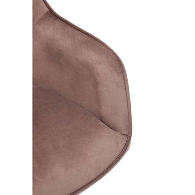 Brent Pink Velvet And Gold Home Office Chair 10 - Online Bedrooms