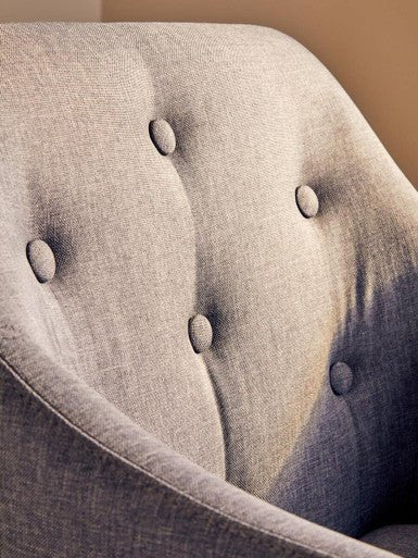 Brent Tufted Grey And Black Home Office Chair 6 - Online Bedrooms