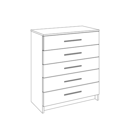 Chest of Drawers - 5 Drawers 9 - Online Bedrooms