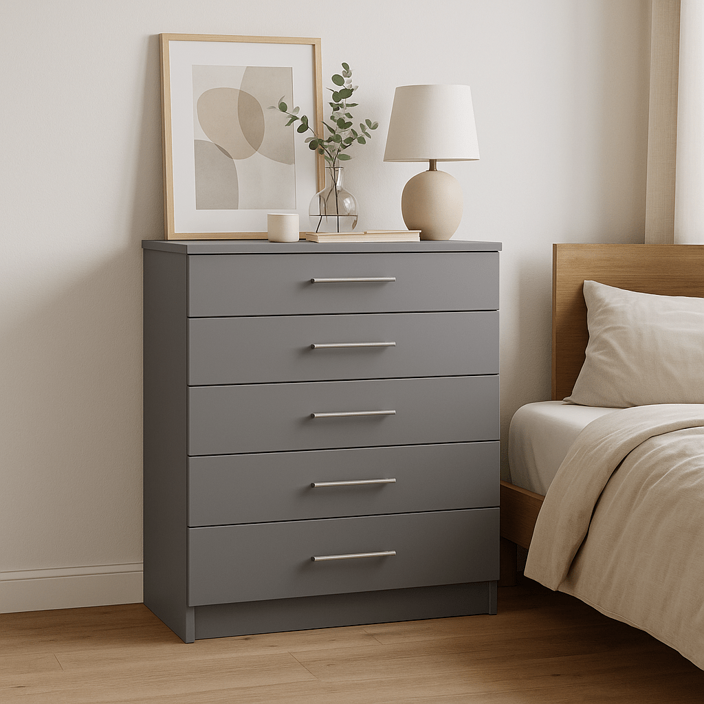 Chest of Drawers - 5 Drawers 1 - Online Bedrooms