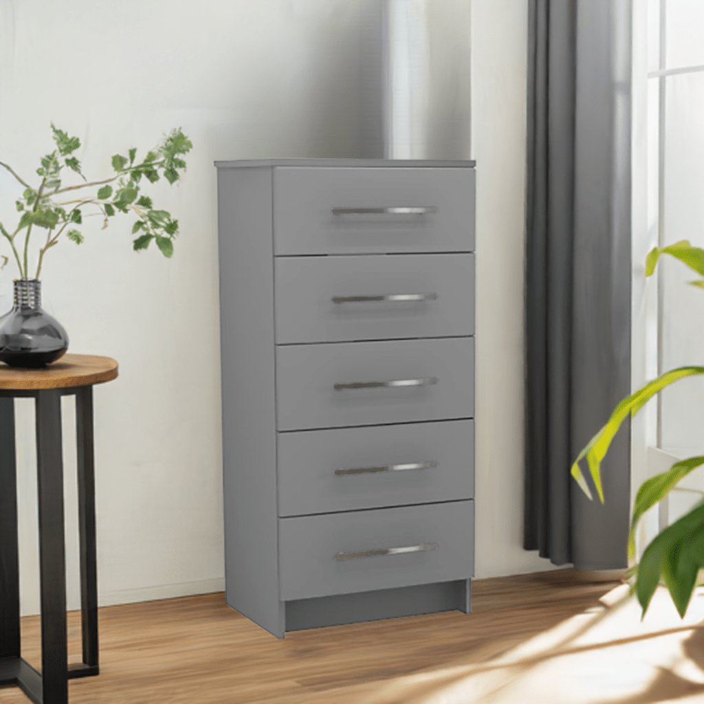 Chest of Drawers - 5 Drawers (Narrow) 1 - Online Bedrooms