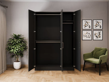 Clifton Graphite Freestanding Wardrobe - W: 1500mm x H: 2100mm x D: 600mm 4 - Online Bedrooms