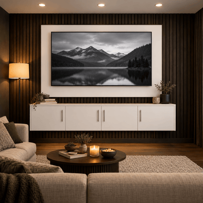 Colston Smooth Floating Media Wall Unit 8 - Online Bedrooms