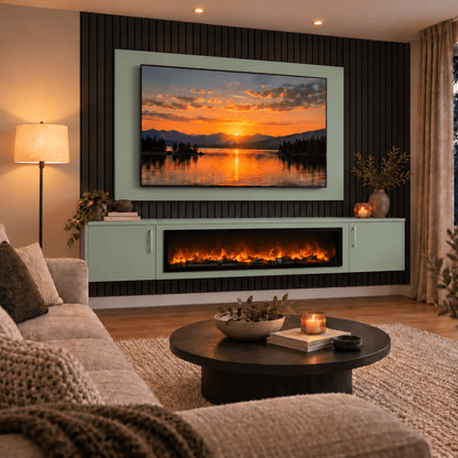 Colston Smooth Floating Media Wall Unit - Large 60" Fireplace 6 - Online Bedrooms
