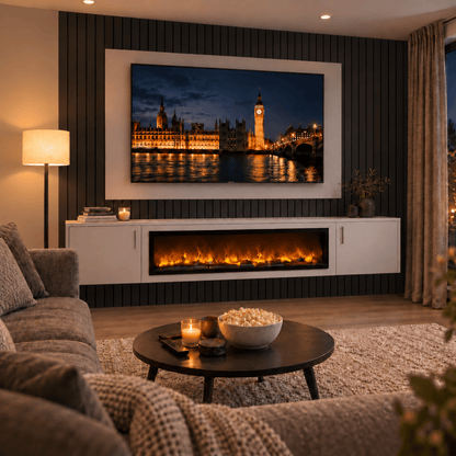 Colston Smooth Floating Media Wall Unit - Large 60" Fireplace 8 - Online Bedrooms