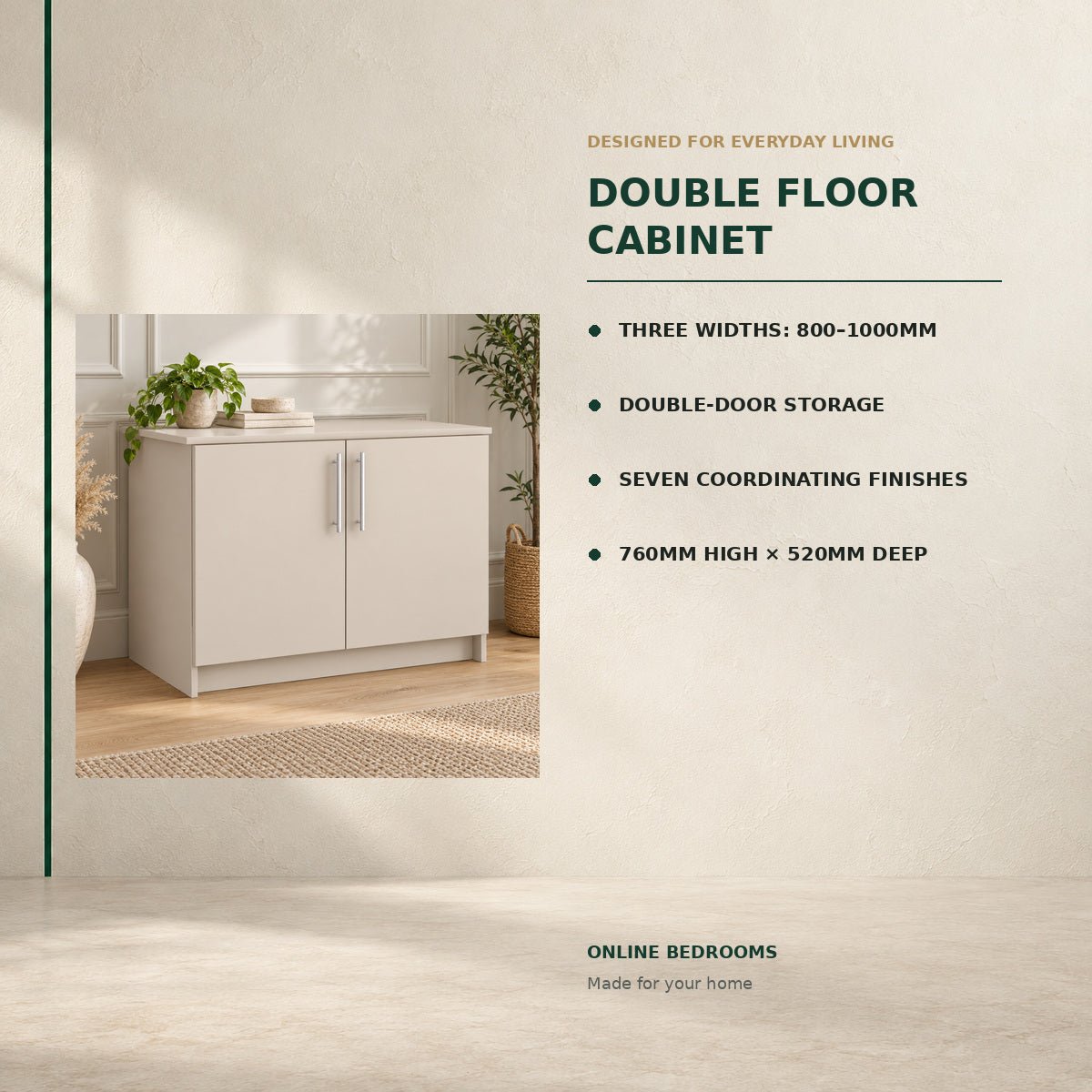 Double Floor Cabinet 2 - Online Bedrooms