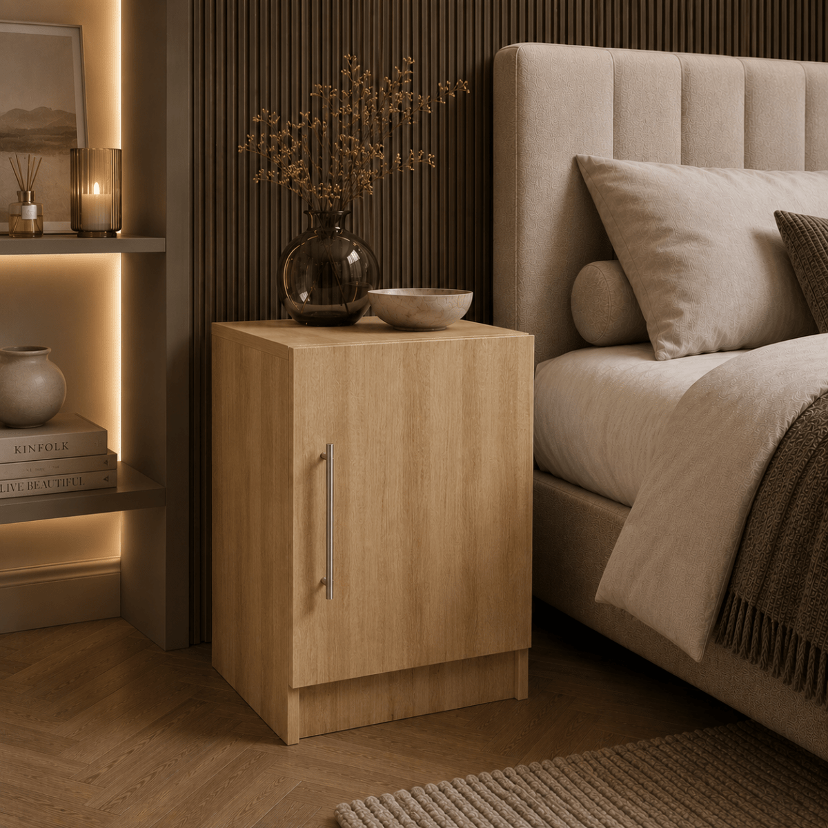 Drayton Bedside Cabinet 2 - Online Bedrooms