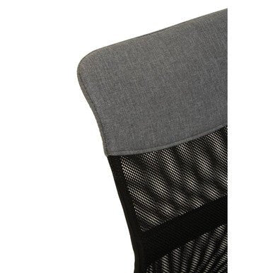 Fenix Grey Home Office Chair With Chrome Arms 5 - Online Bedrooms