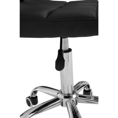Finn Black Home Office Chair With Swivel Base 7 - Online Bedrooms