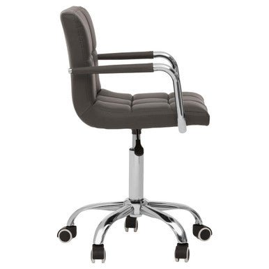 Finn Grey Home Office Chair With Swivel Base 2 - Online Bedrooms