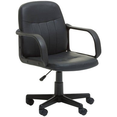 Flint Black Pu Home Office Chair 8 - Online Bedrooms