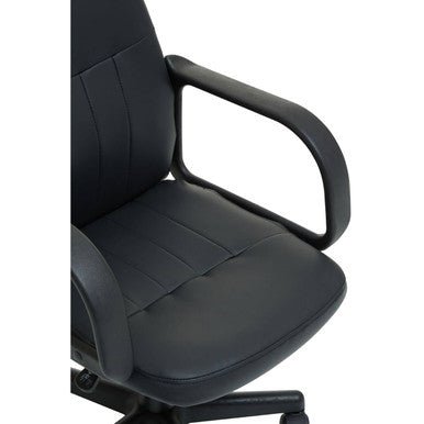 Flint Black Pu Home Office Chair 5 - Online Bedrooms