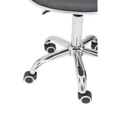 Fran Black Pu Home Office Chair 4 - Online Bedrooms