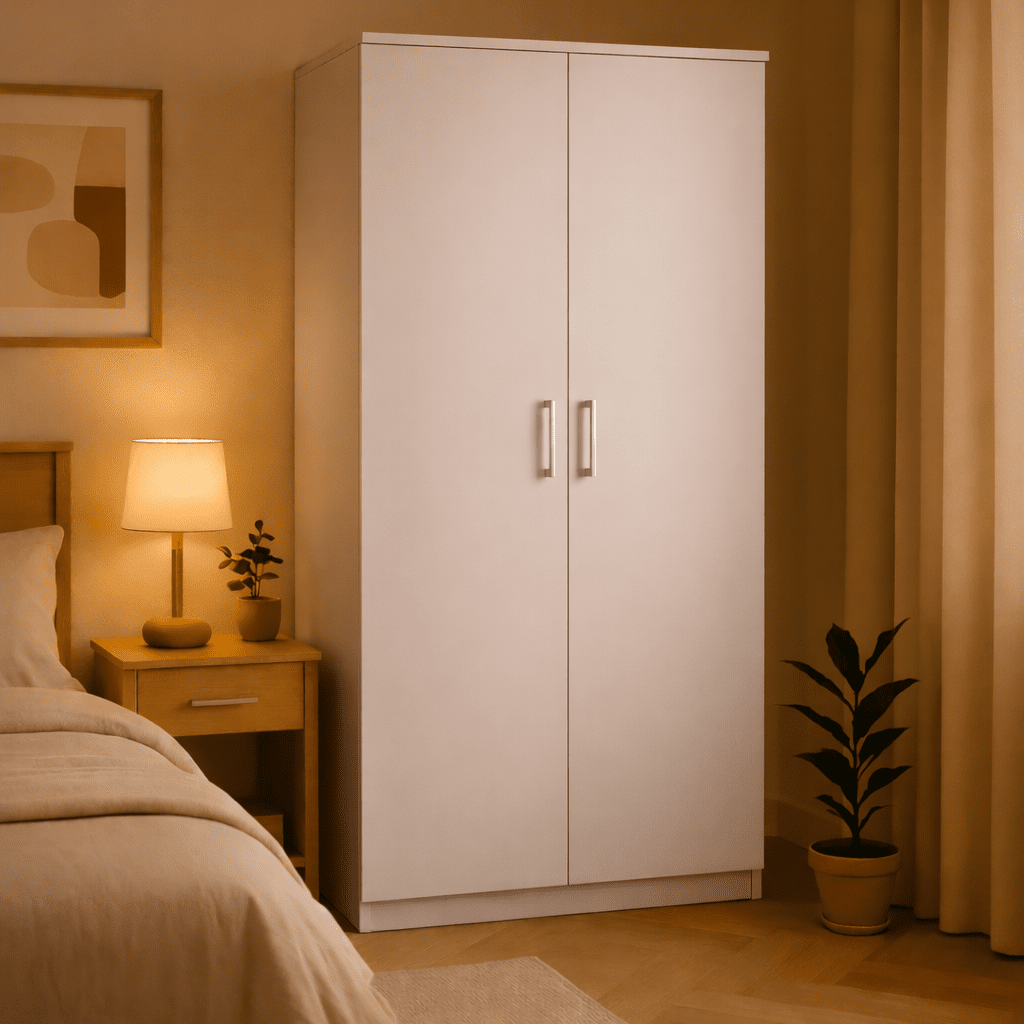 Linby 2 Door Wardrobe in Cashmere