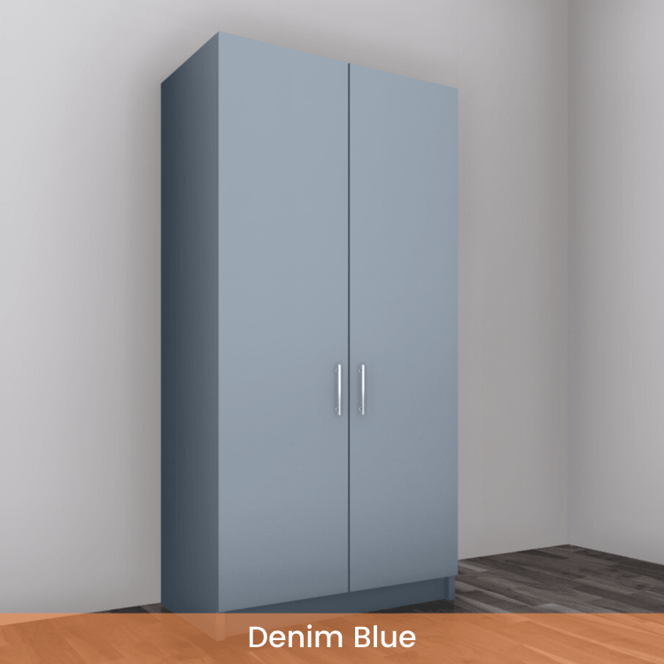 Freestanding Double Wardrobe - W: 1000mm x H: 2250mm x D: 620mm 7 - Online Bedrooms