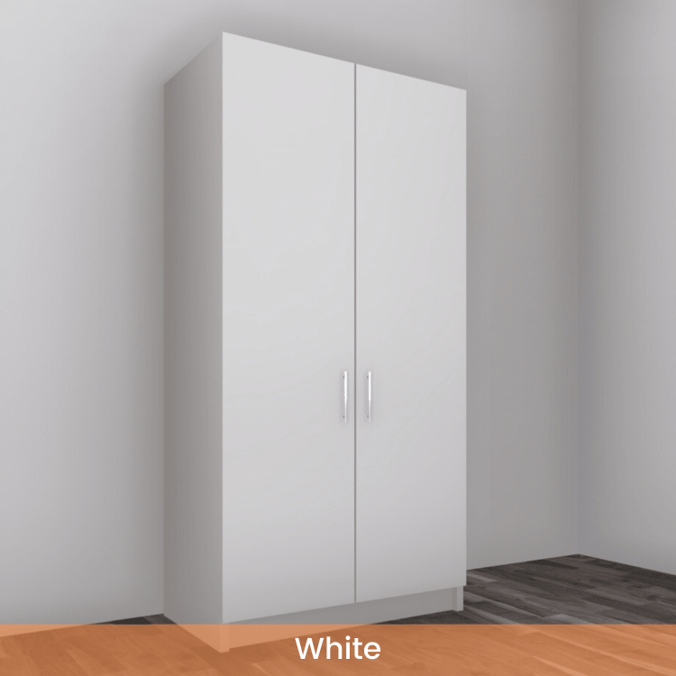 Freestanding Double Wardrobe - W: 1000mm x H: 2250mm x D: 620mm 8 - Online Bedrooms