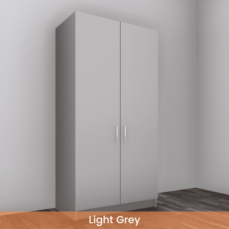 Freestanding Double Wardrobe - W: 1000mm x H: 2250mm x D: 620mm 5 - Online Bedrooms