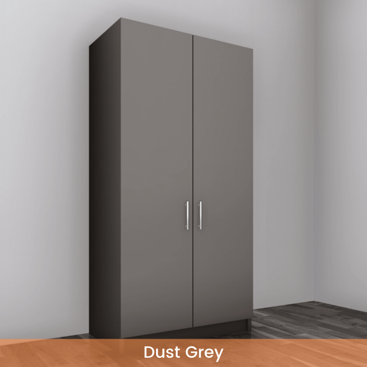 Freestanding Double Wardrobe - W: 1000mm x H: 2250mm x D: 620mm 9 - Online Bedrooms
