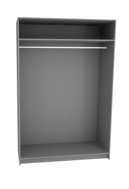 Freestanding Double Wardrobe - W: 1000mm x H: 2250mm x D: 620mm 3 - Online Bedrooms
