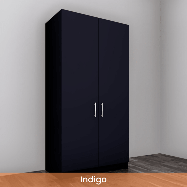Freestanding Double Wardrobe - W: 1000mm x H: 2250mm x D: 620mm 4 - Online Bedrooms