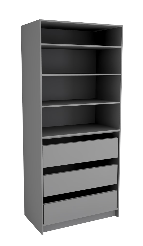 Freestanding Open Wardrobe - Wide 2 - Online Bedrooms