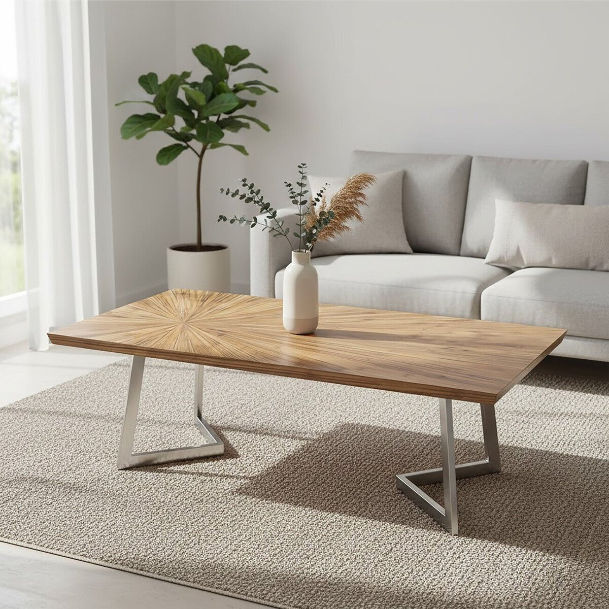 Gabar Natural Bamboo Coffee Table 3 - Online Bedrooms
