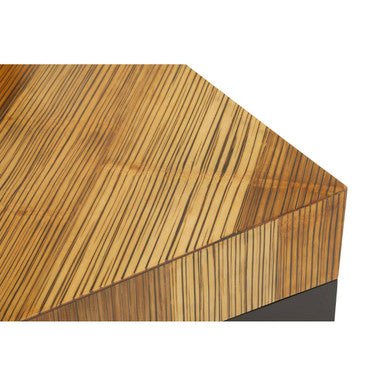 Gabor Black and Natural Bamboo Large Square Coffee Table 6 - Online Bedrooms